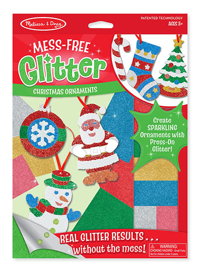 Melissa & Doug Mess-Free Glitter Christmas Ornaments